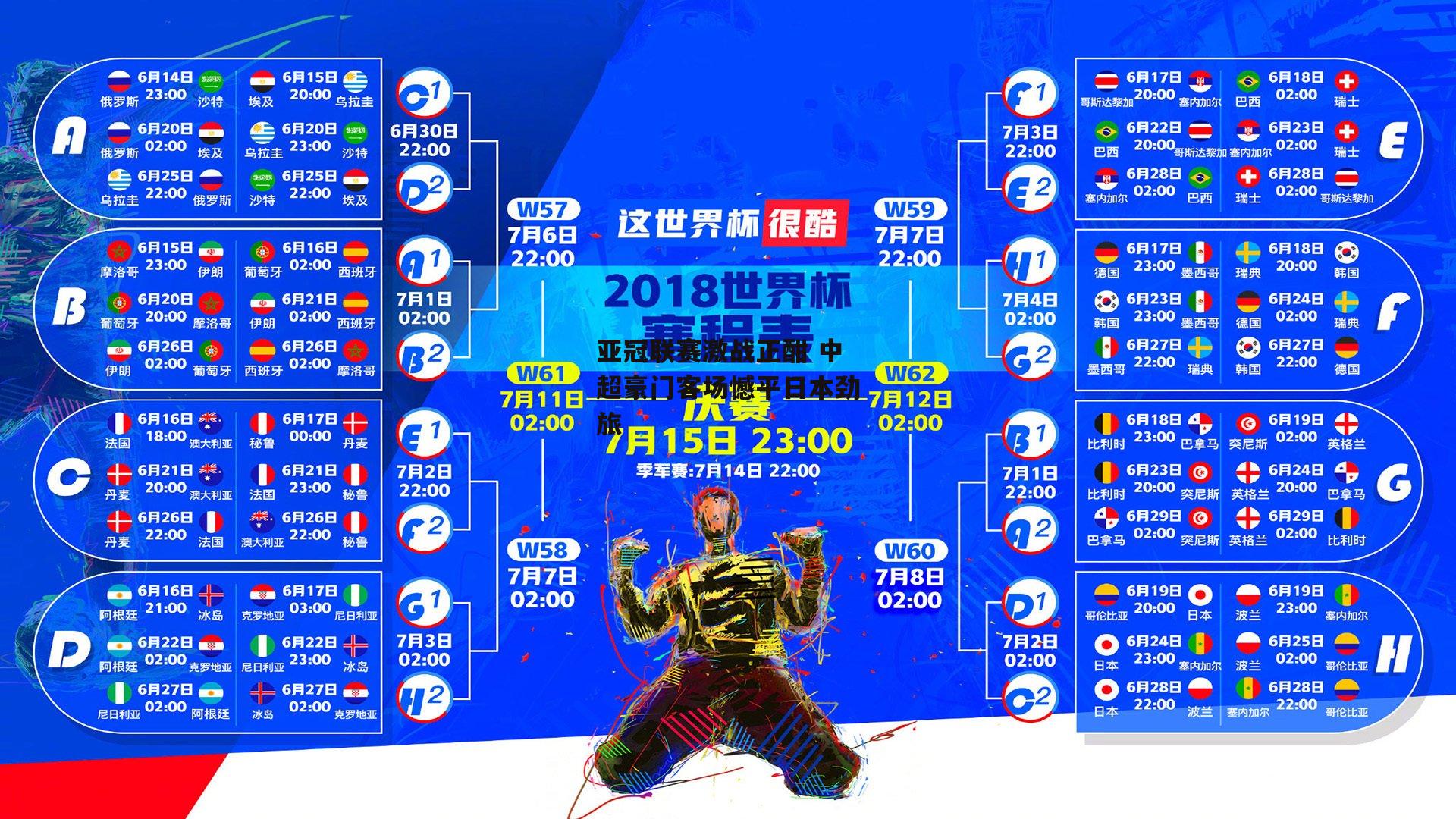 亚冠联赛激战正酣 中超豪门客场憾平日本劲旅